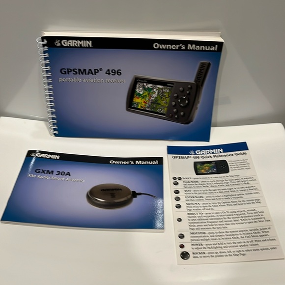 garmin Other - Garmin GPSMAP 496 Owner’s Manual - includes GXM 30A manual and Quick Reference